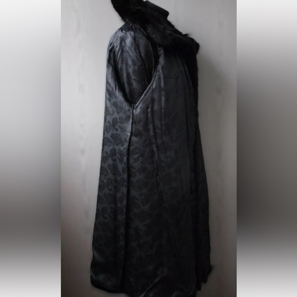 XXL Black Real Nutria Fur Vintage Coat - Picture 7 of 8
